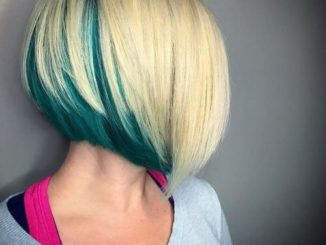 bob hairstyles with color underneath