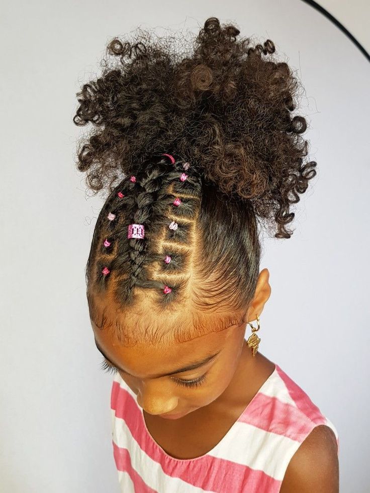 braided ponytail hairstyles for black hair little girl