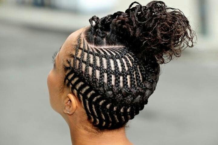 braided updo hairstyles for black hair 2020 2