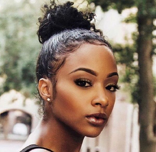 bun hairstyles for black girls 2