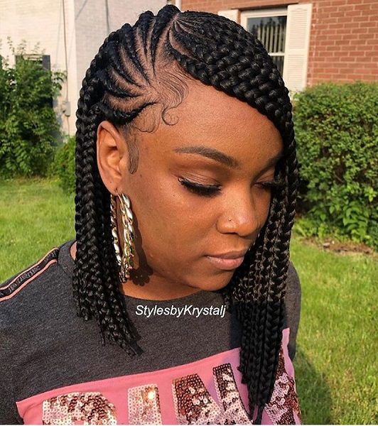 cornrow bob hairstyles 2