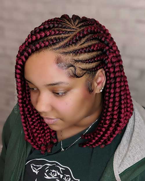 cornrow bob hairstyles