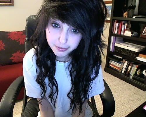 curly emo hairstyles 2