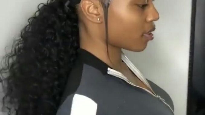 curly ponytail hairstyles with weave