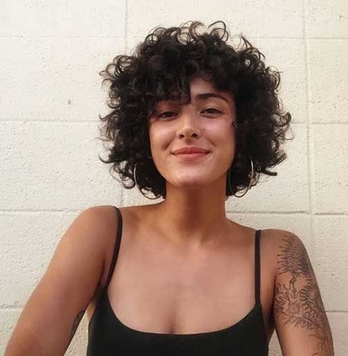 curly short bob hairstyles 2