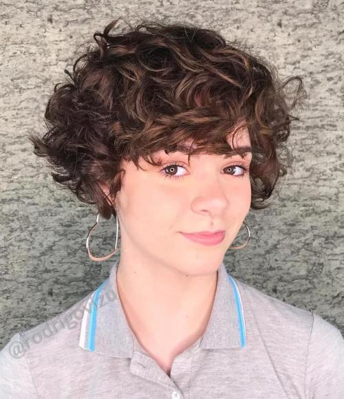 curly short hairstyles