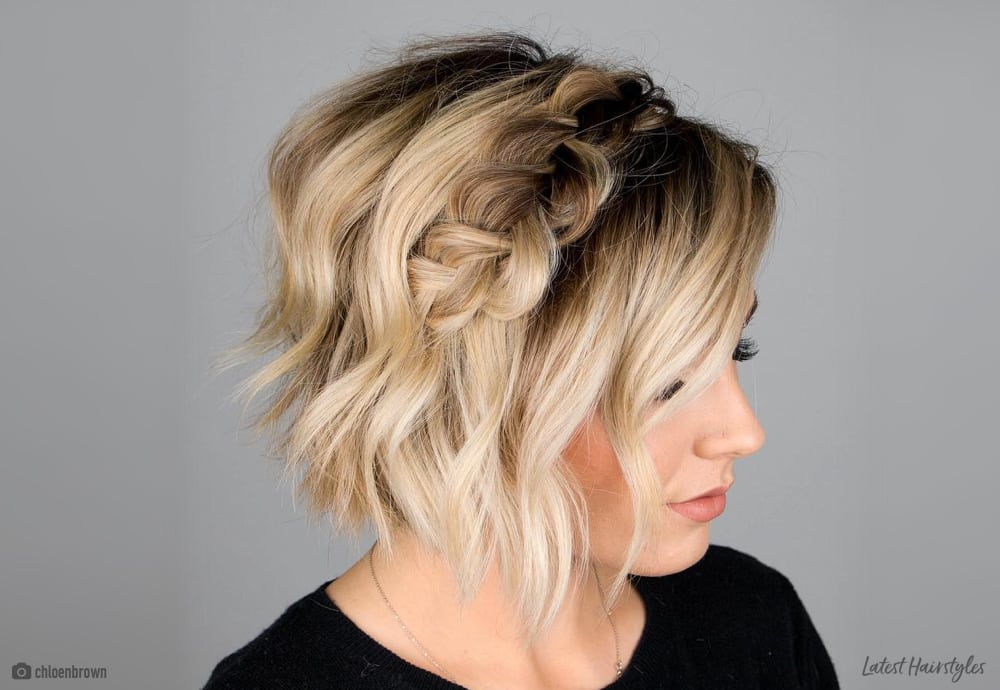 cute braid hairstyles for short hair