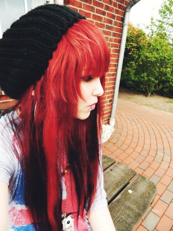 cute girl emo hairstyles 2