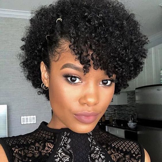 cute hairstyles for black girls natural hair short