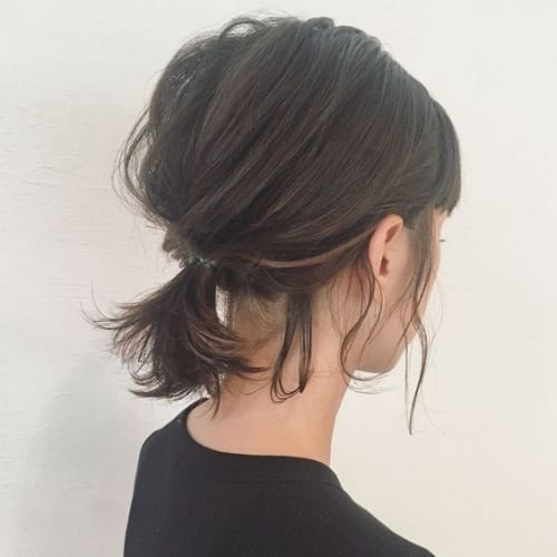 cute ponytail hairstyles for short hair 2