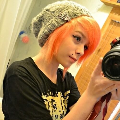 emo girl hairstyles for short hair