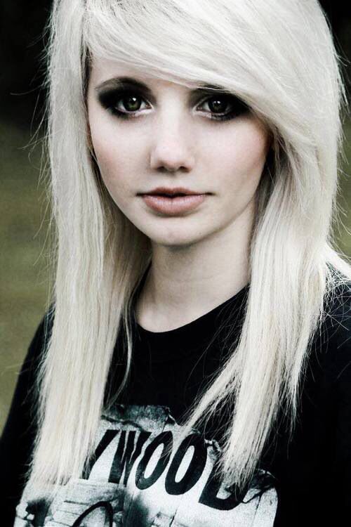 emo hairstyles for girls blonde
