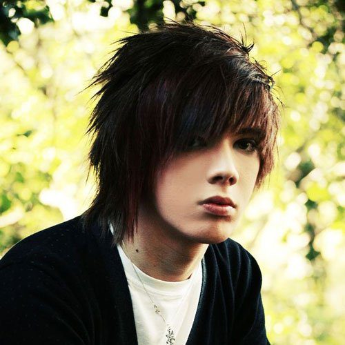 emo hairstyles for guys with thick hair