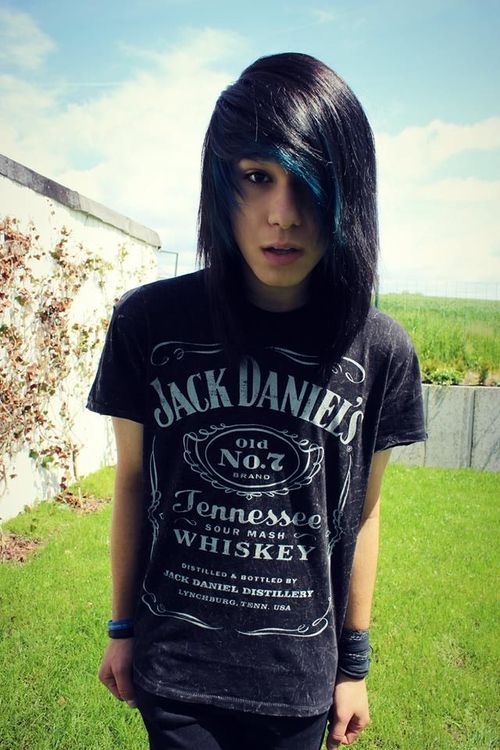 emo long hairstyles for guys