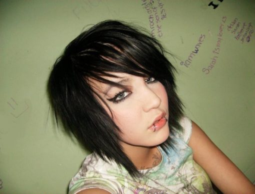 emo razored hairstyles