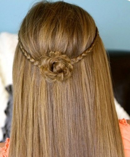 flower hair braid