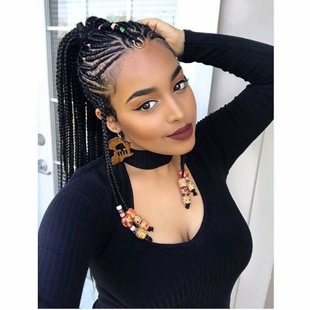 hairstyles for black girls with beads