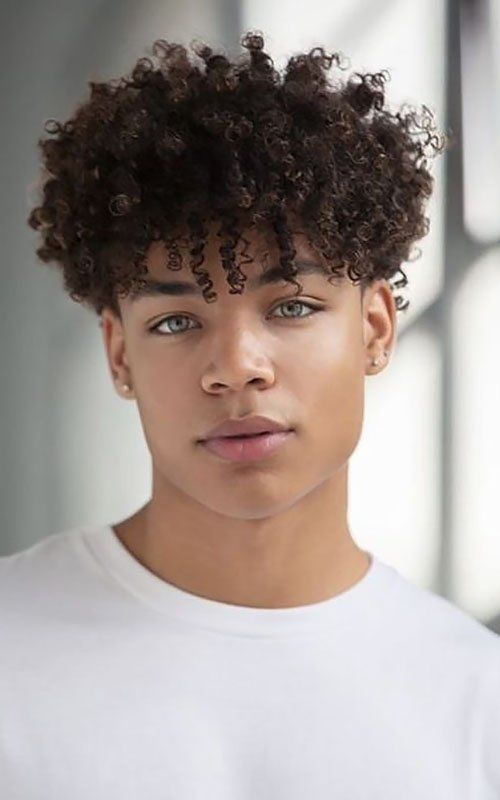 hairstyles for guys with curly hair 2