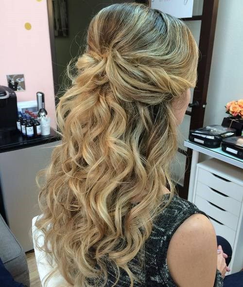 half up curly hairstyles