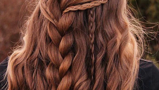half up half down braided hairstyles