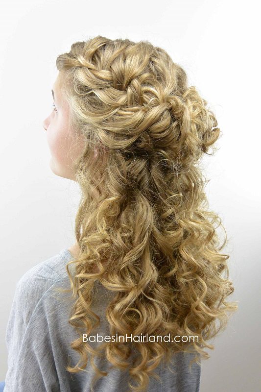 half up half down curly hairstyles 2