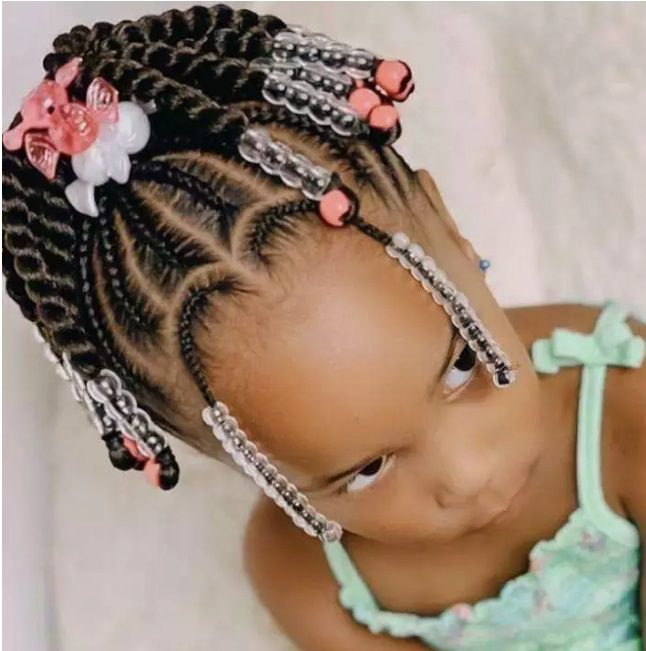 kids braided hairstyles with beads 2