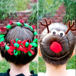 Kids Christmas Hairstyle Ideas