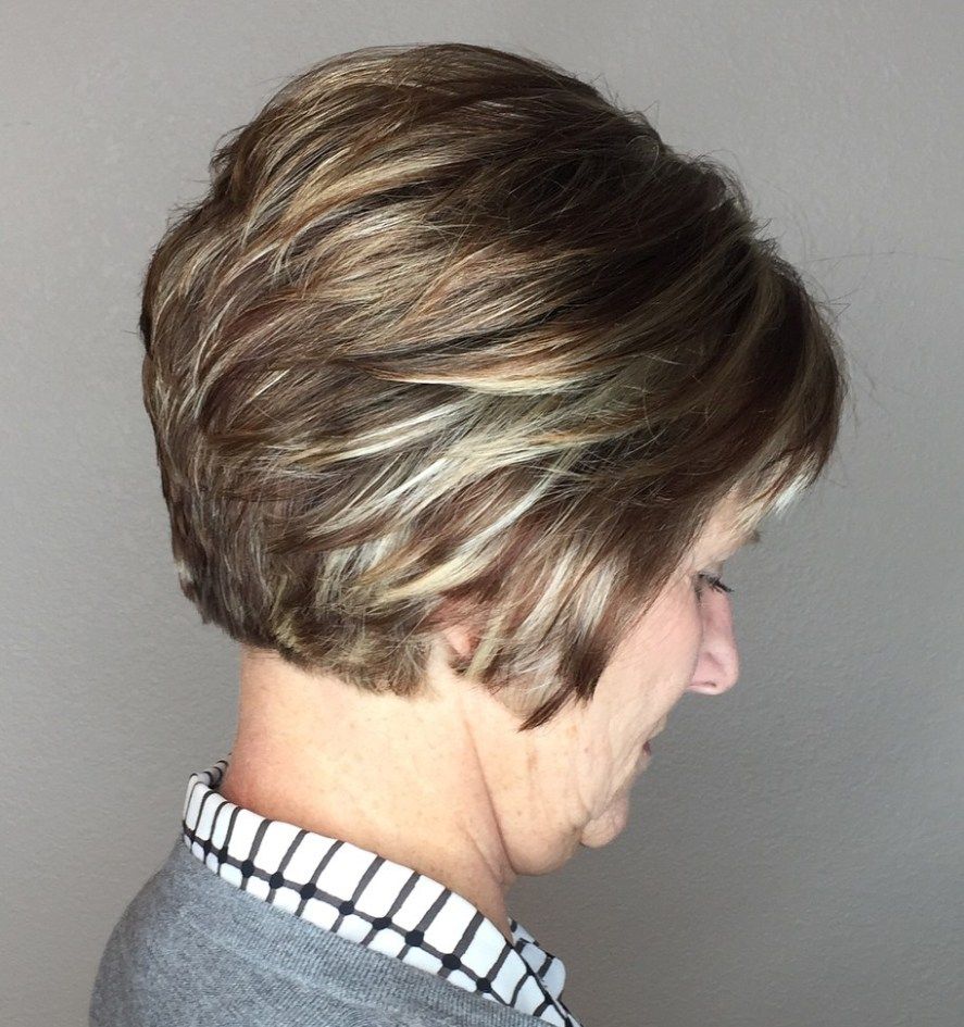 layered bob hairstyles for over 60 2