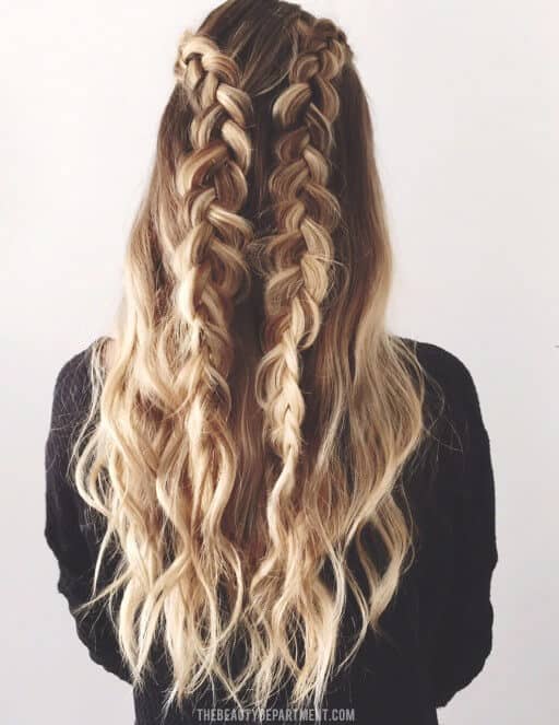 long hair trendy braided hairstyles