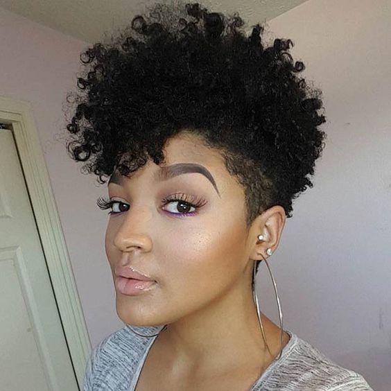 low maintenance black short curly hairstyles 2