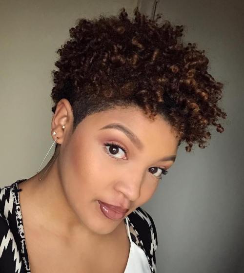 low maintenance black short curly hairstyles