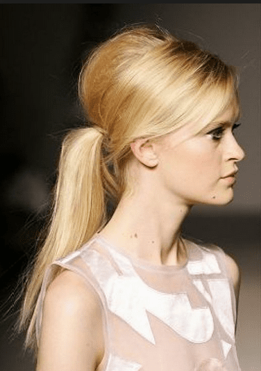 low pony tail hairstyle