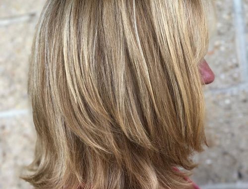 medium layered bob hairstyles for over 50