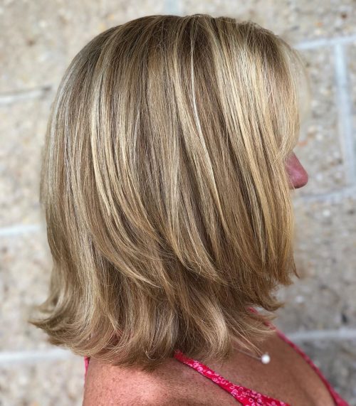 medium layered bob hairstyles for over 50