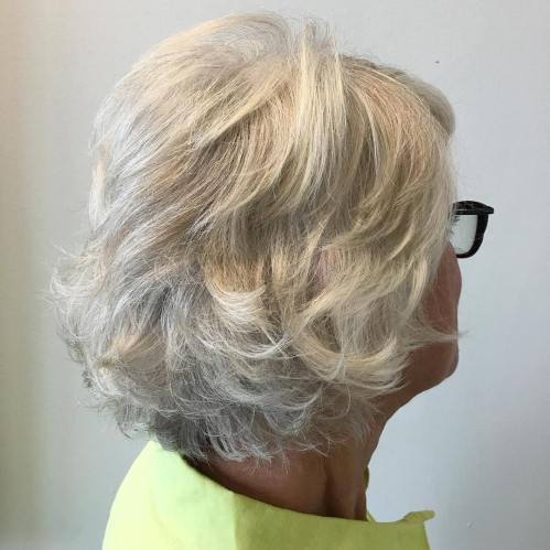 medium layered bob hairstyles for over 60