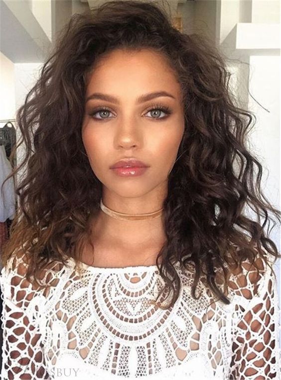 medium length curly hairstyles 2