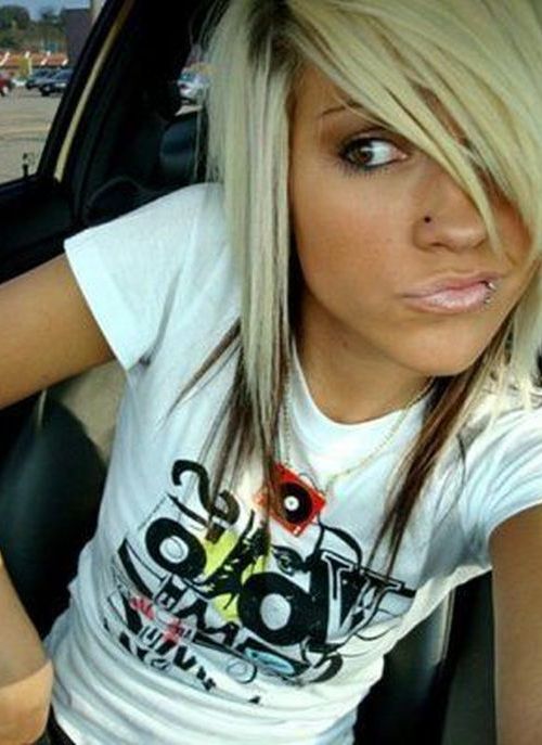 medium length emo hairstyles 2