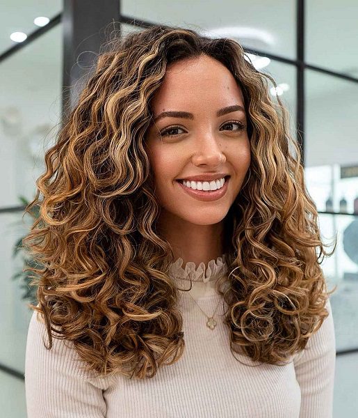 medium length low maintenance curly hairstyles