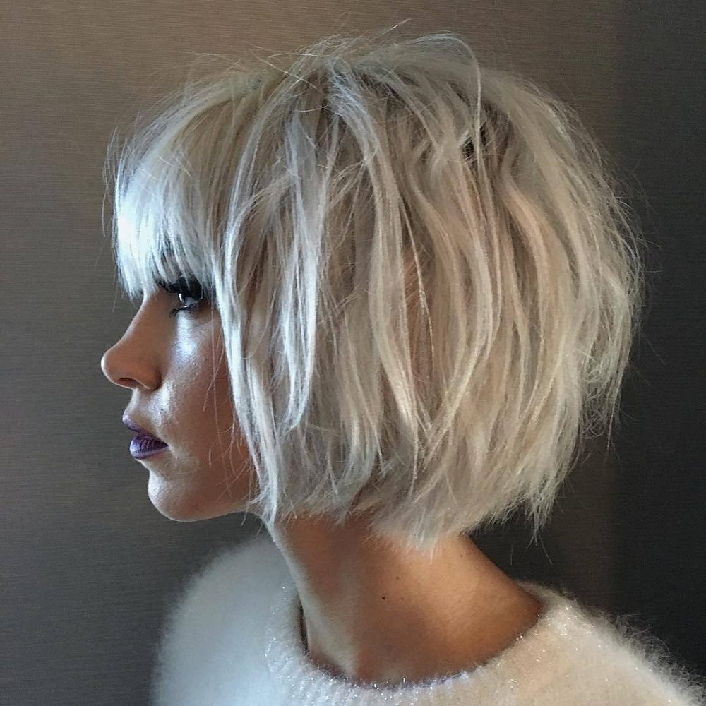 messy bob hairstyles for fine hair