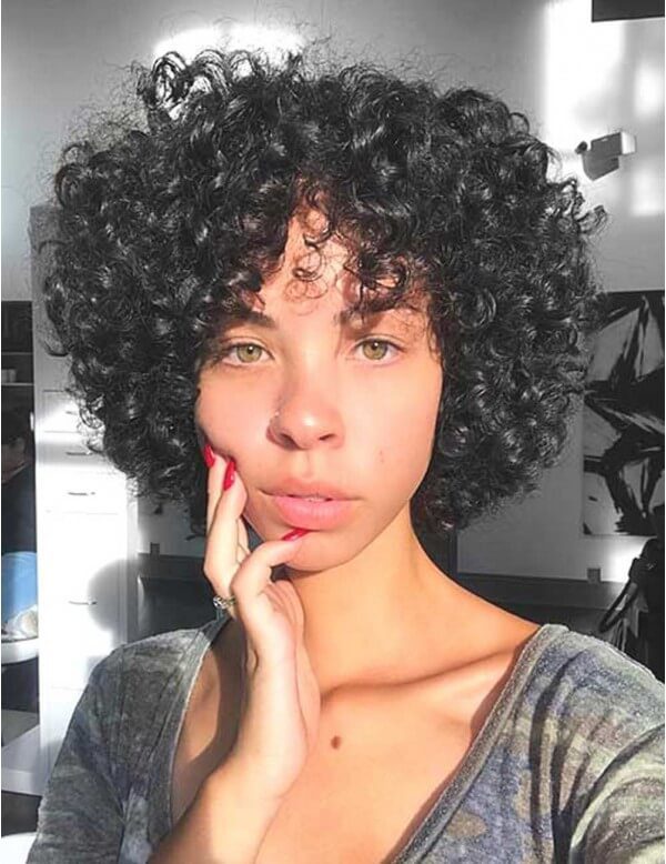 natural black curly hairstyles