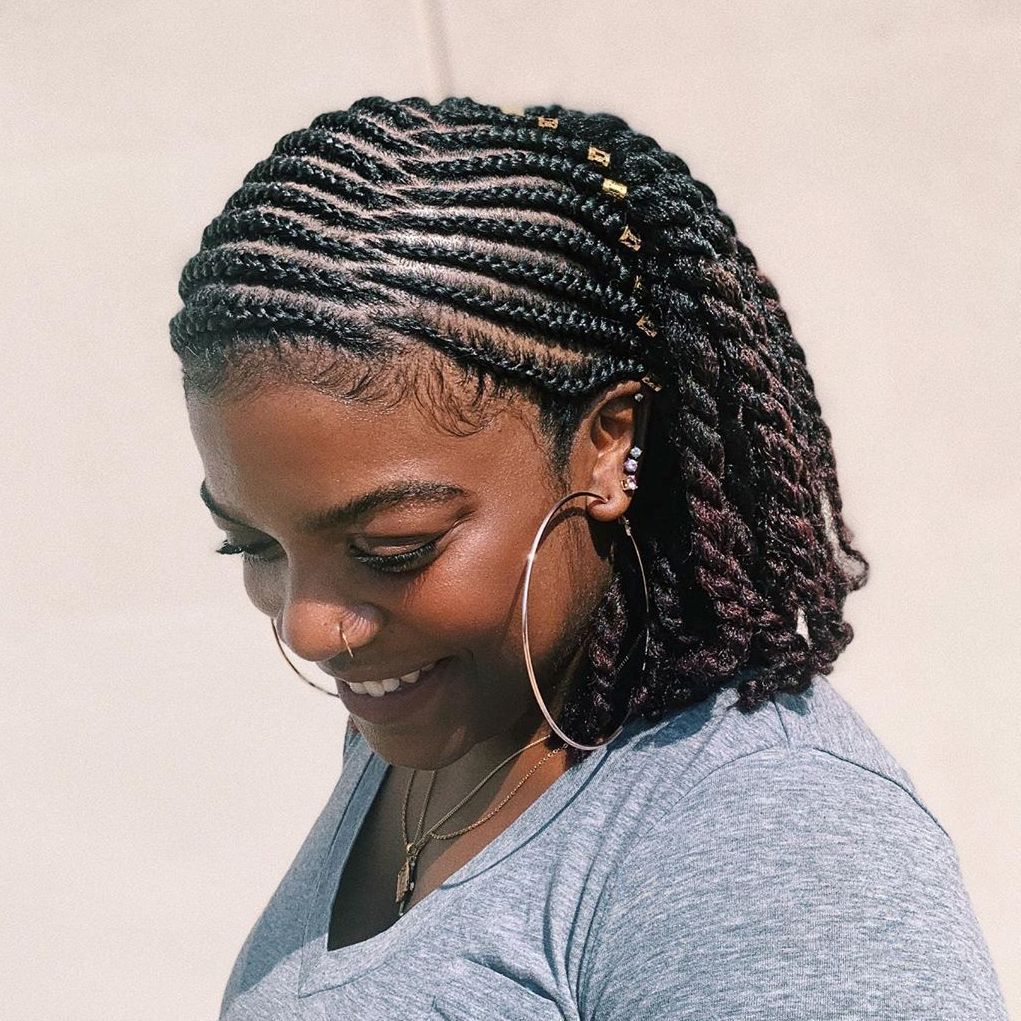 natural braided hairstyles for black girls 2
