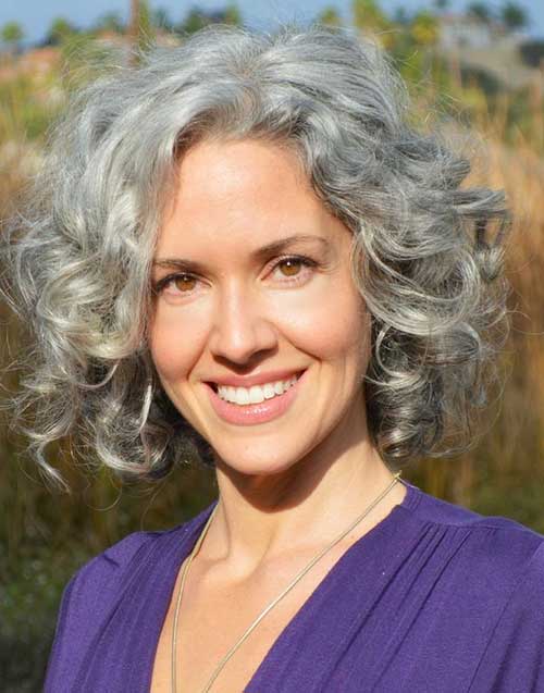 naturally curly grey hairstyles 2