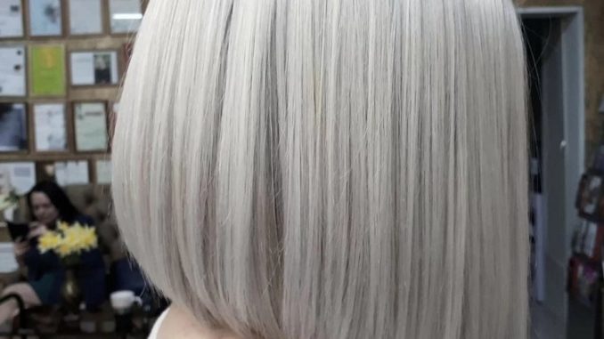 neck length grey bob hairstyles