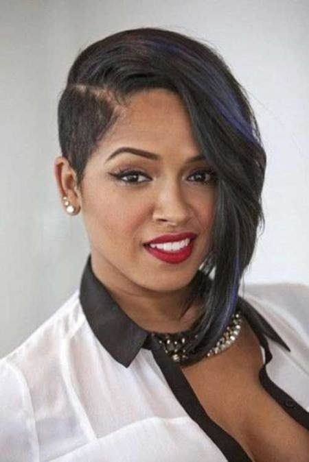 one sided bob black hairstyles