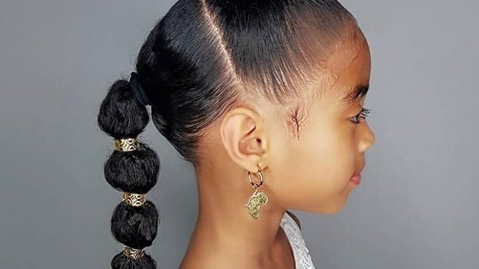 ponytail hairstyles for black girls kids