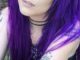 purple emo hairstyles