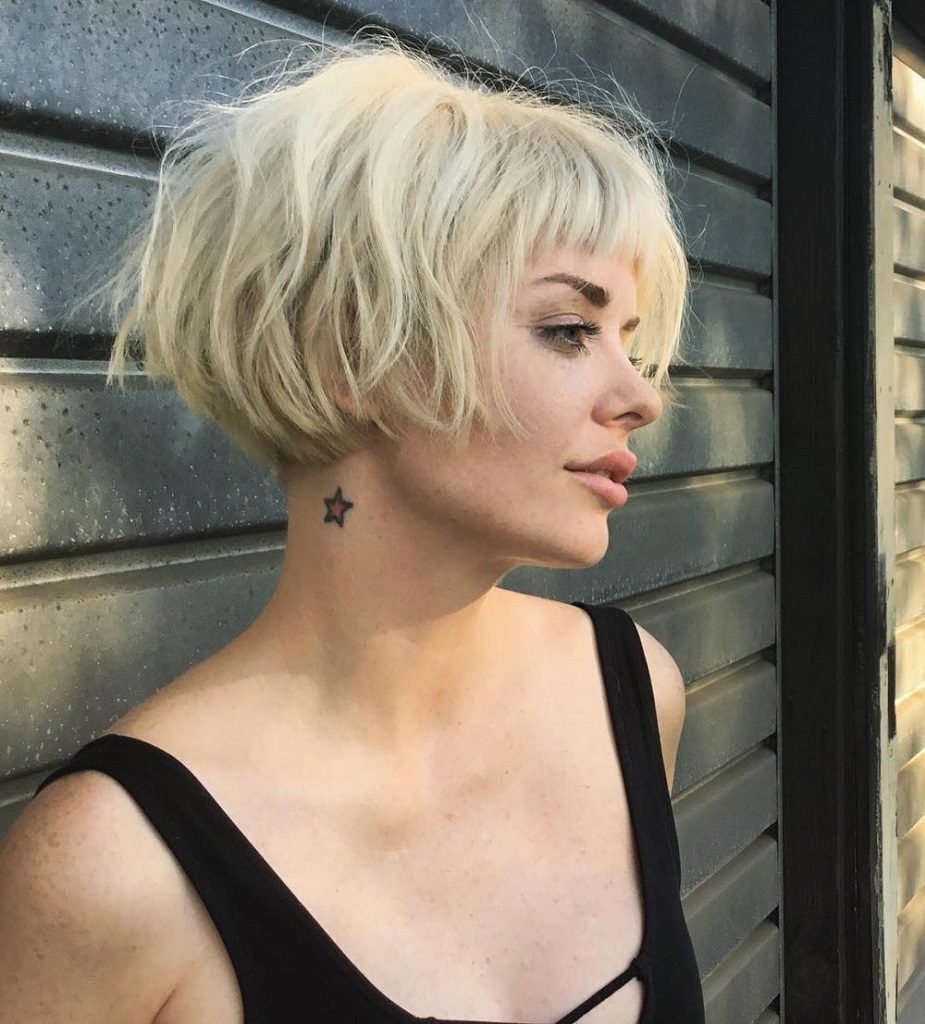 short bob hairstyles with fringe 2