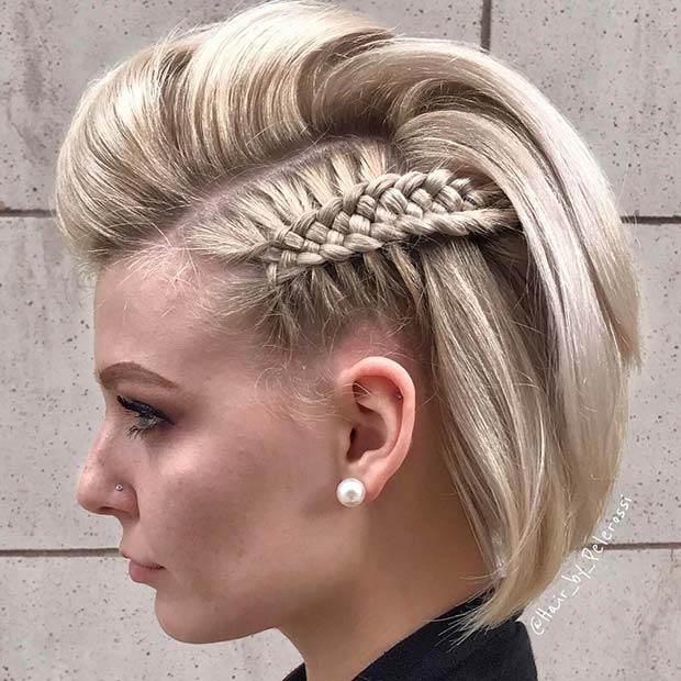 short hair braided hairstyles