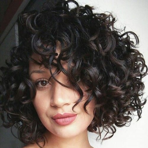 short hairstyles for thick curly hair 2