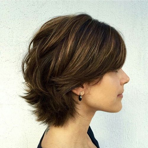 short layered bob hairstyles for thick hair